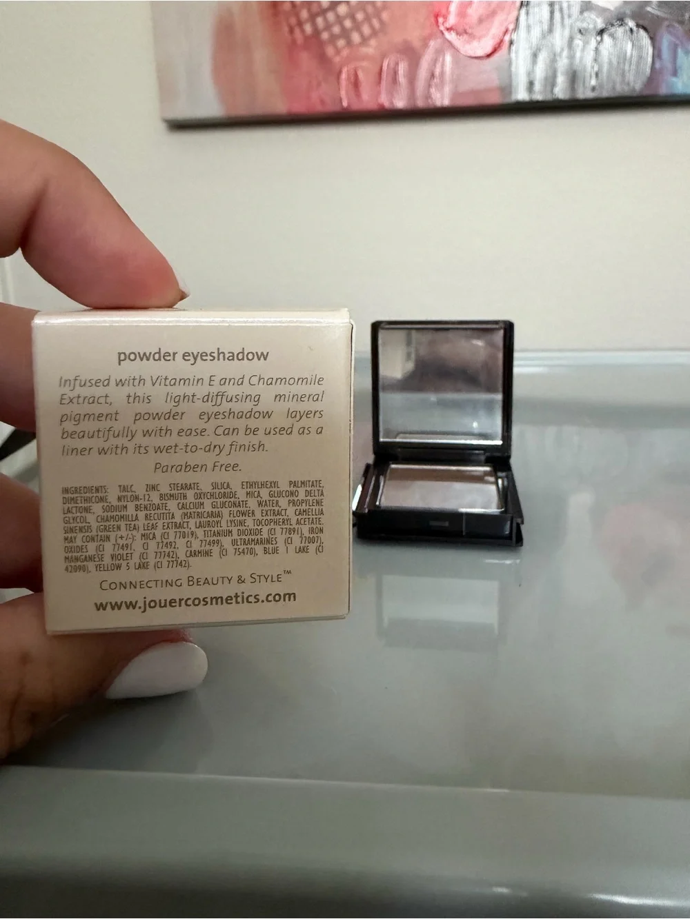 Jouer Powder Eyeshadow Chocolate Neutral Brown Taupe Compact Box Discontinued